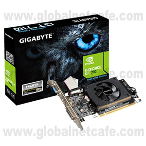 TARJETA DE VIDEO  2GB GIGABYTE GF GT710 DDR3, HDMI, DVI-D, VGA, P.BAJO 100% Nuevo