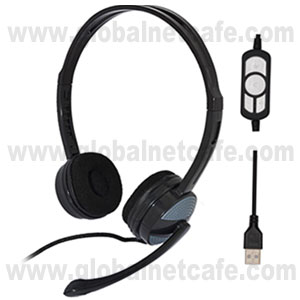 AUDIFONO CON MICROFONO AGILER AGI-0250 USB CONTROL VOLUMEN 100% Nuevo