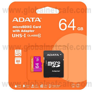 MEMORIA  MICROSD  64GB  ADATA CLASE 10 