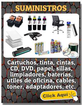 cartuchos, tinta, cintas, cd, dvd, recargas, papel, escritorios, sillas, celulares, limpiadores, utiles de oficina, herramientas