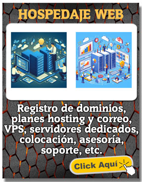 registro dominios, planes hospedaje, revendedores, vps, servidores dedicados, colocacion, backup en linea, soporte